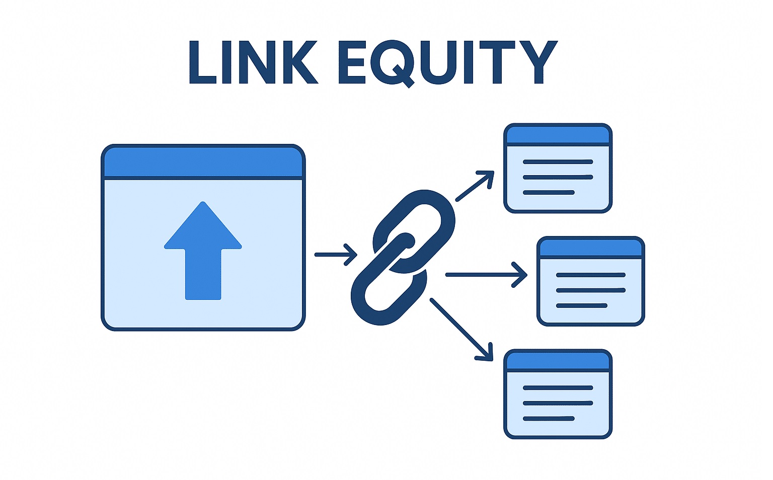 توزیع اعتبار به لینک های سایت